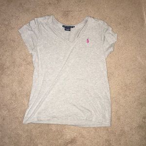 Grey Ralph Lauren V-neck